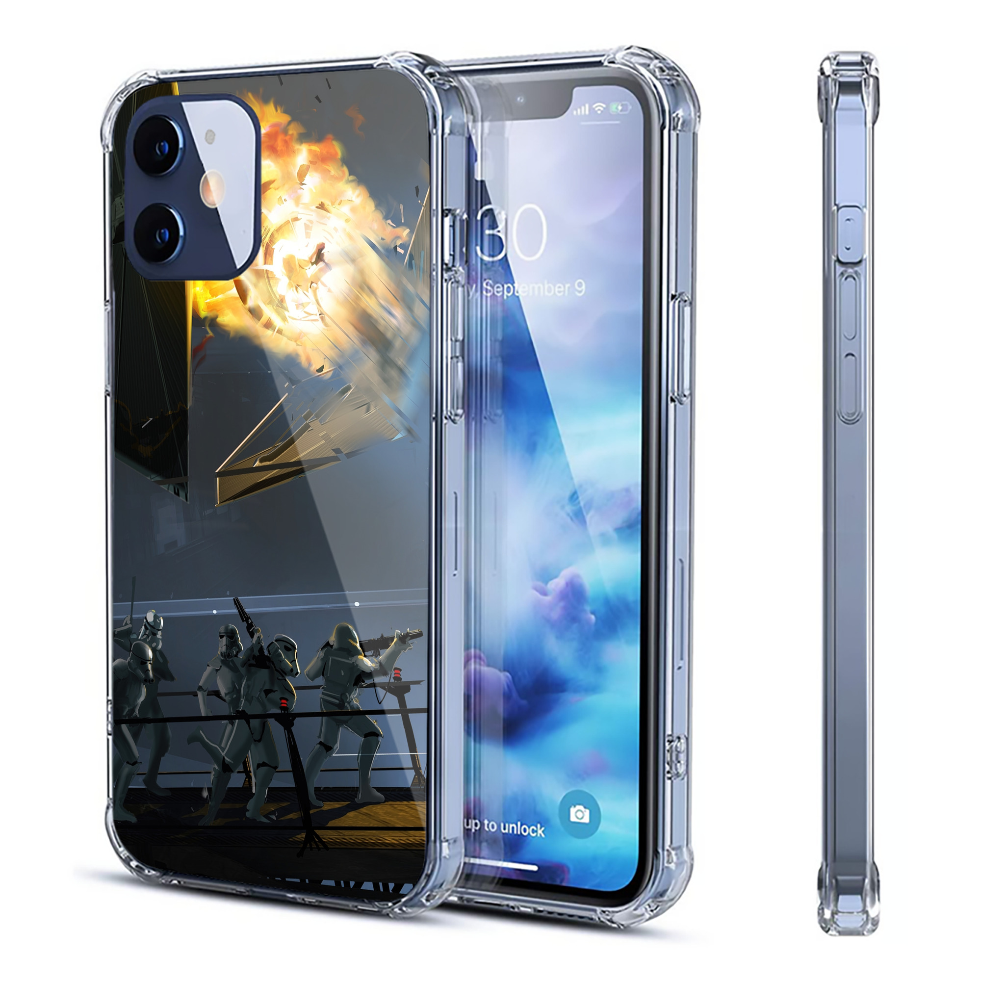 （画像用） スター・ウォーズ Star Wars 【iPhone 12シリーズ対応】透明スマホケース（クリアソフトケース）